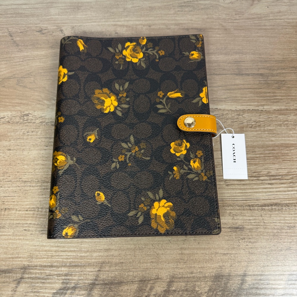 Coach Notebook yellow flowers with a free Planner Set Price Is firm - Picture 2 of 16